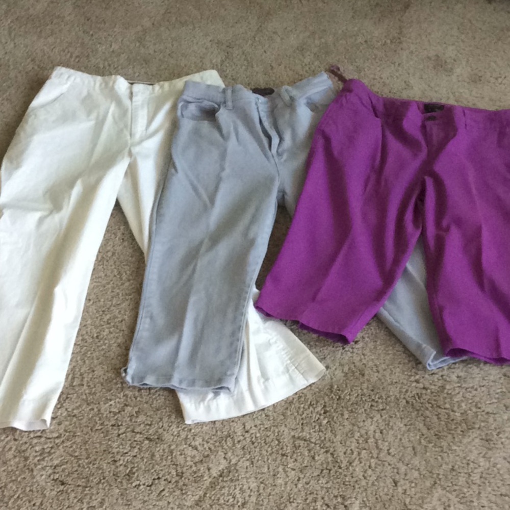 Capris - 3 pair size 6
